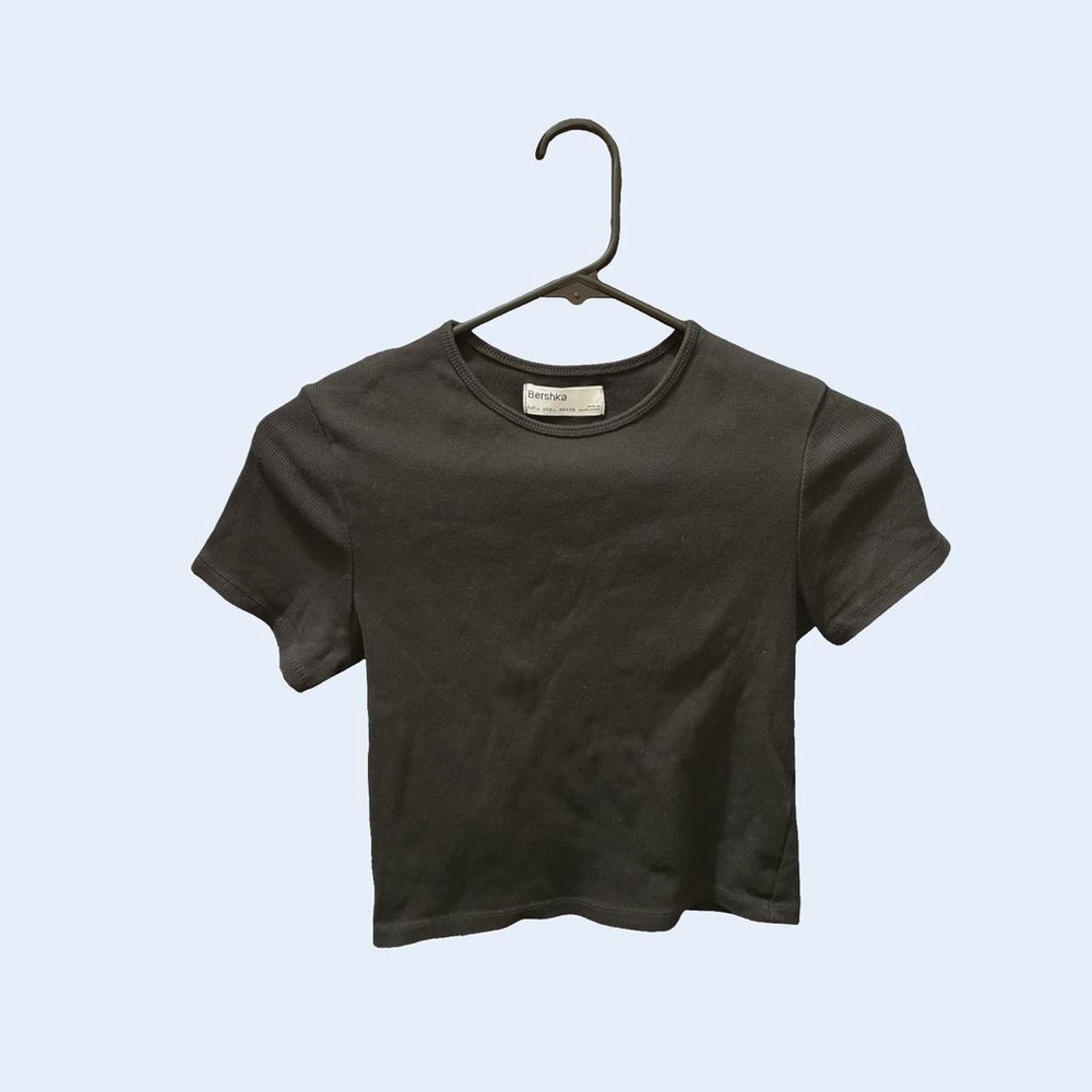 Bershka black baby tee